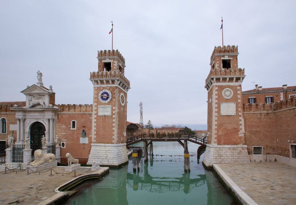 storico arsenale navale di Venezia, Italia