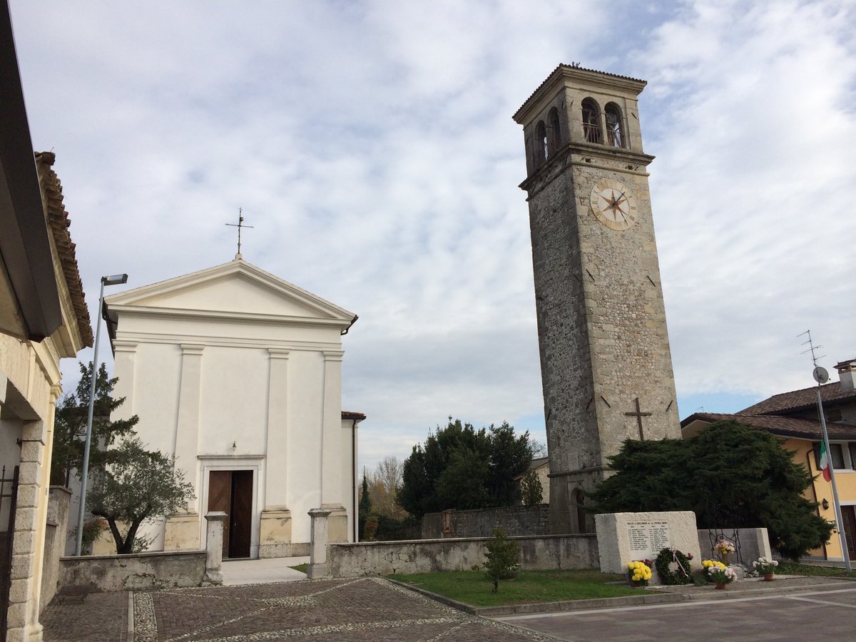 Copertina itinerario Kirche San Leonardo in Provesano: Fresken aus dem 15. Jahrhundert und romanischer Glockenturm