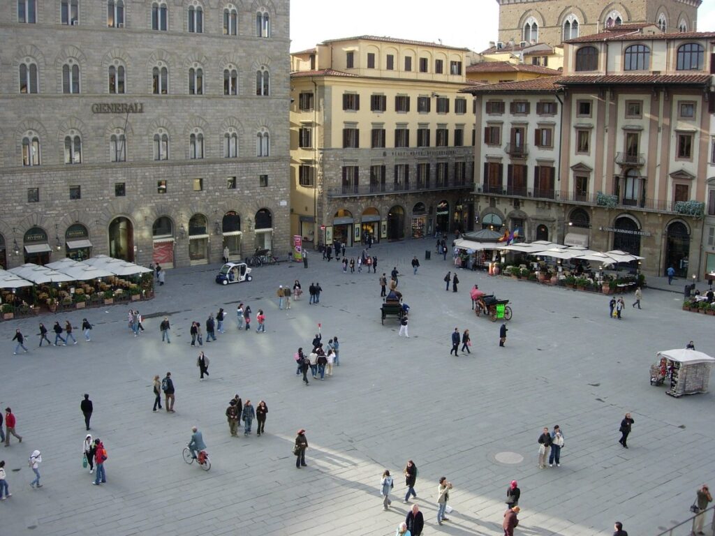 piazza centrale di Firenze