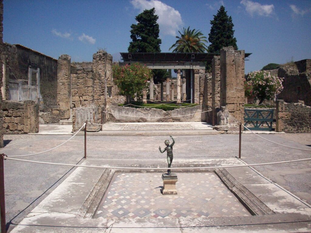 antica casa romana parte degli scavi archeologici di Pompei