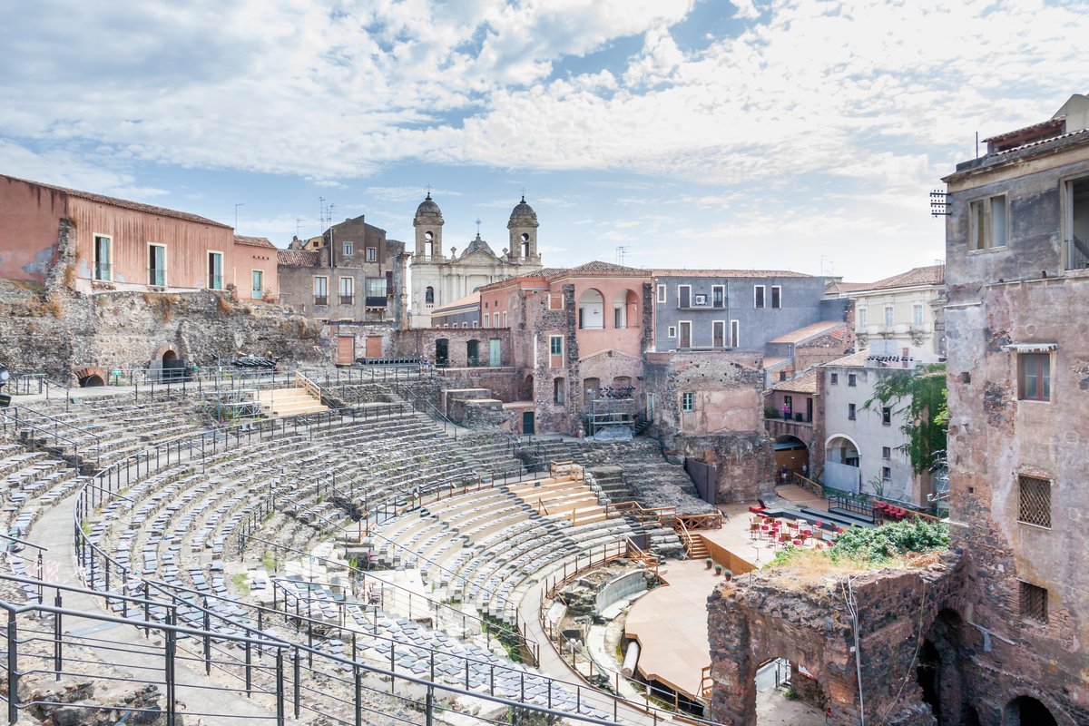 Copertina itinerario Greek-Roman Theatre of Catania: Lava Stone Steps and Etna View