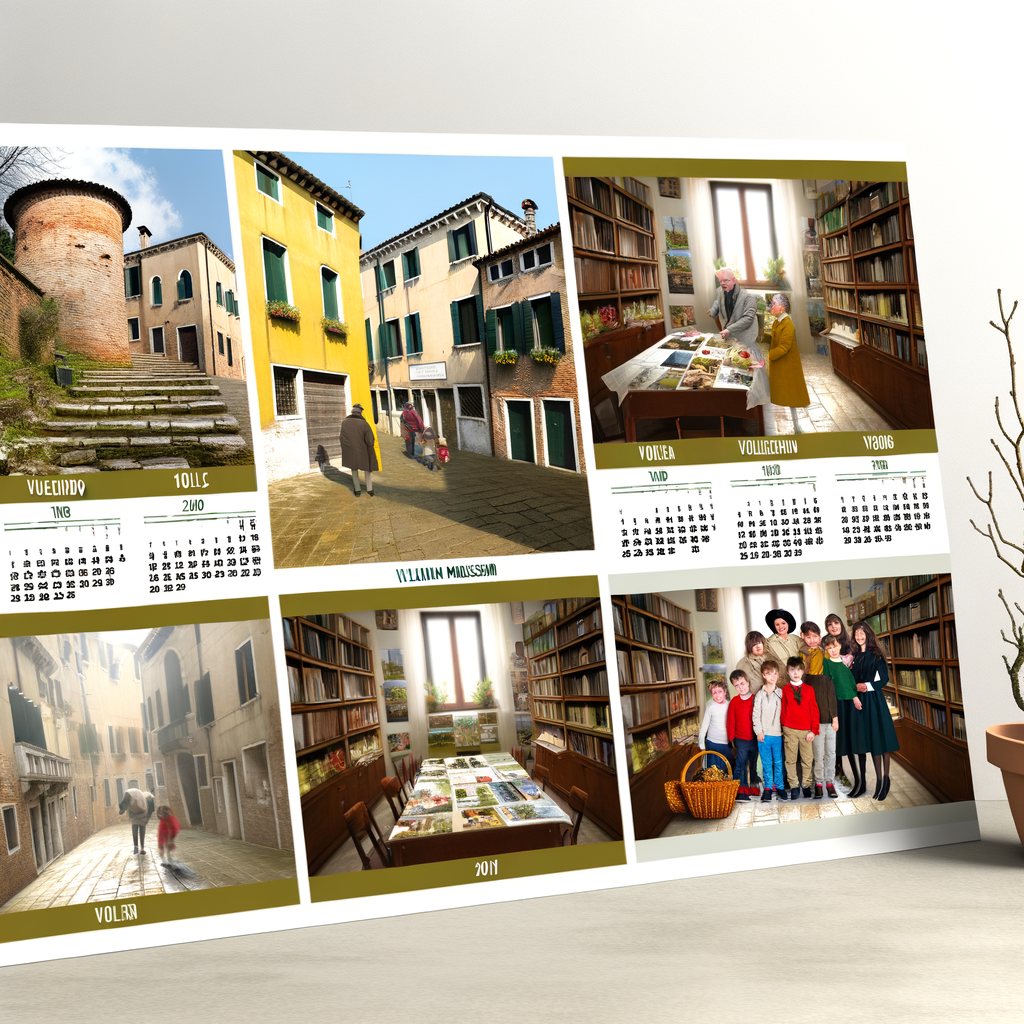 Rappresentazione illustrativa di visite guidate e laboratori tra museo e borgo ad Asolo (immagine non ufficiale)