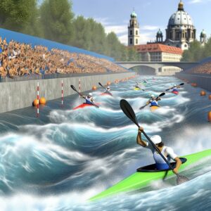 Rappresentazione illustrativa della gara internazionale ICF World Ranking a Ivrea (immagine non ufficiale)