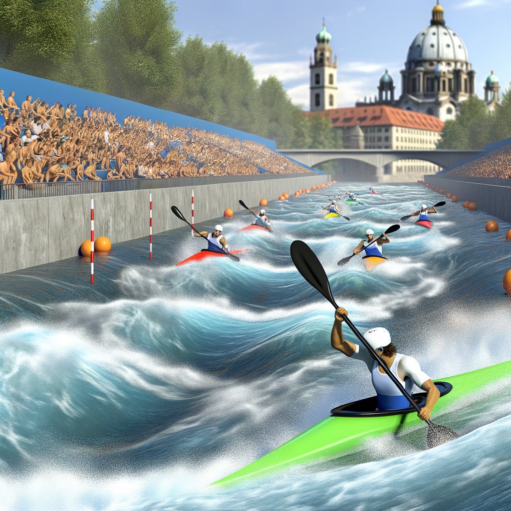 Gara internazionale di canoa a Ivrea