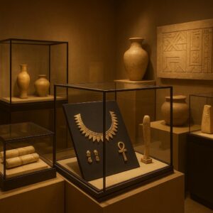 Rappresentazione illustrativa della mostra su Tutankhamon a Cagliari (immagine non ufficiale)