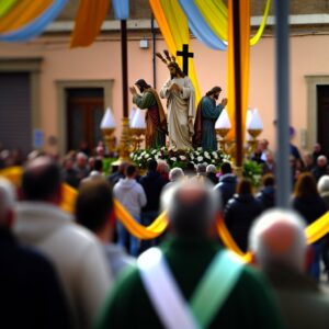 Rappresentazione illustrativa della Pasqua a Ferla (immagine non ufficiale)