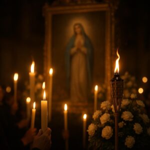 Rappresentazione illustrativa della Festa della Madonna del Ponte a Partinico (immagine non ufficiale)