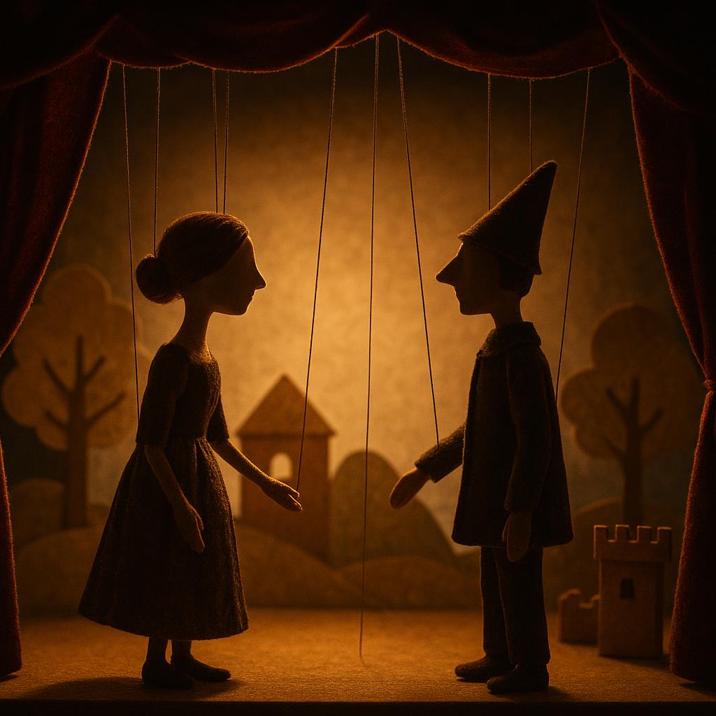 Rappresentazione illustrativa della mostra sul teatro di figura a Proceno (immagine non ufficiale)