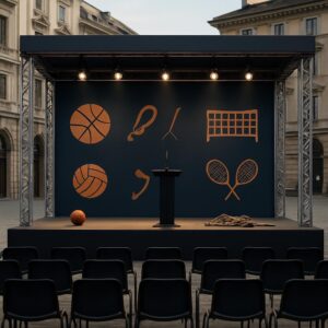 Illustrazione ispirata a Festival dello Sport 2026 a Trento (immagine non ufficiale).