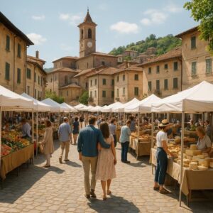 Illustrazione ispirata a San Marco in festa a Cocconato (immagine non ufficiale).