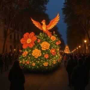 Festa di primavera a Terni con carri allegorici e tradizioni popolari (immagine non ufficiale)