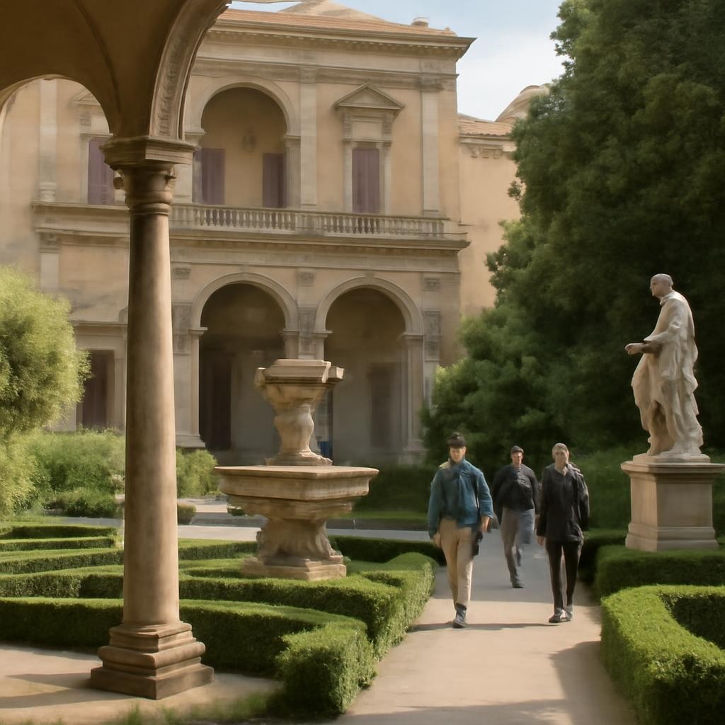 Free guided tours in Siena: fountains, gardens and art