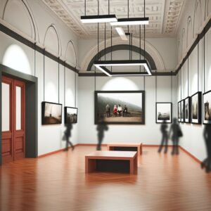 Illustrazione realistica dedicata alla mostra fotografica di Pietro Cirillo a Novara (immagine non ufficiale).