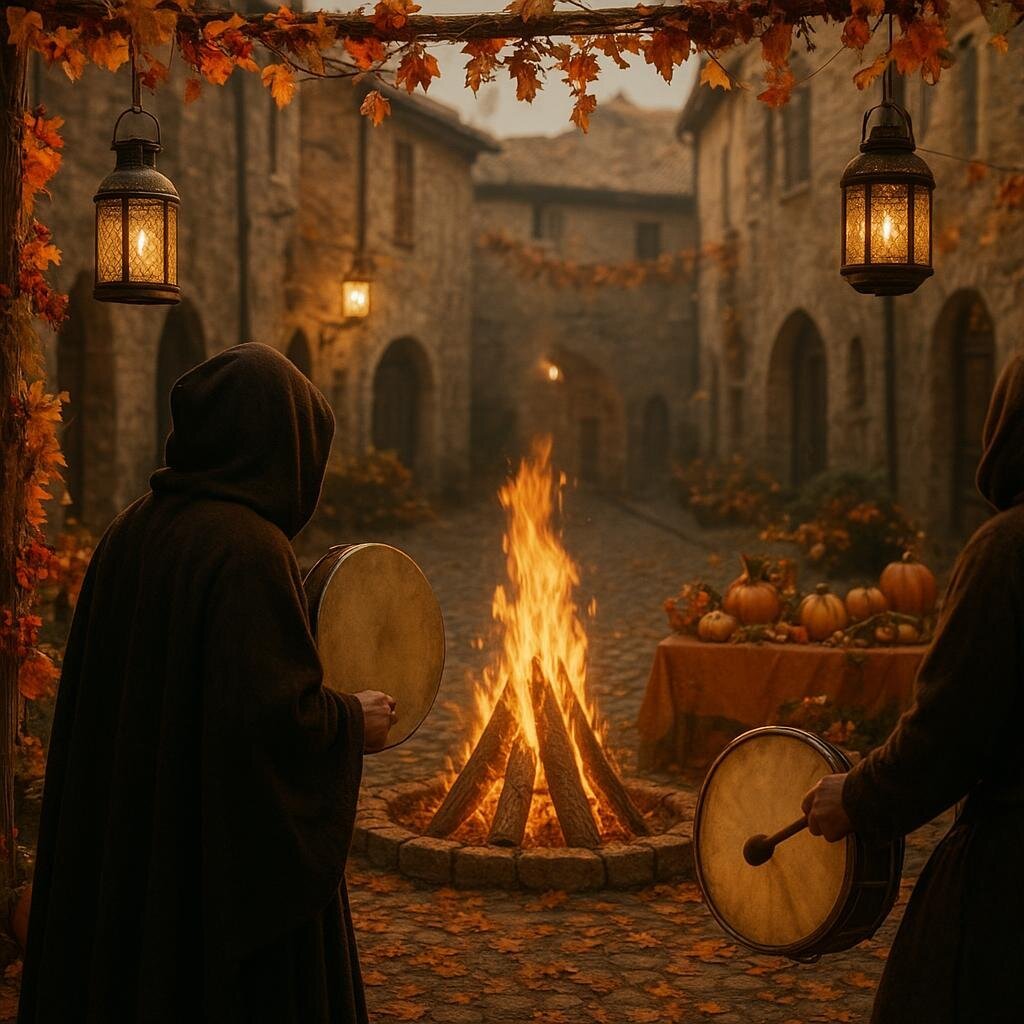 Concept visivo della notte celtica di Samhain a Riolo Terme (immagine non ufficiale).