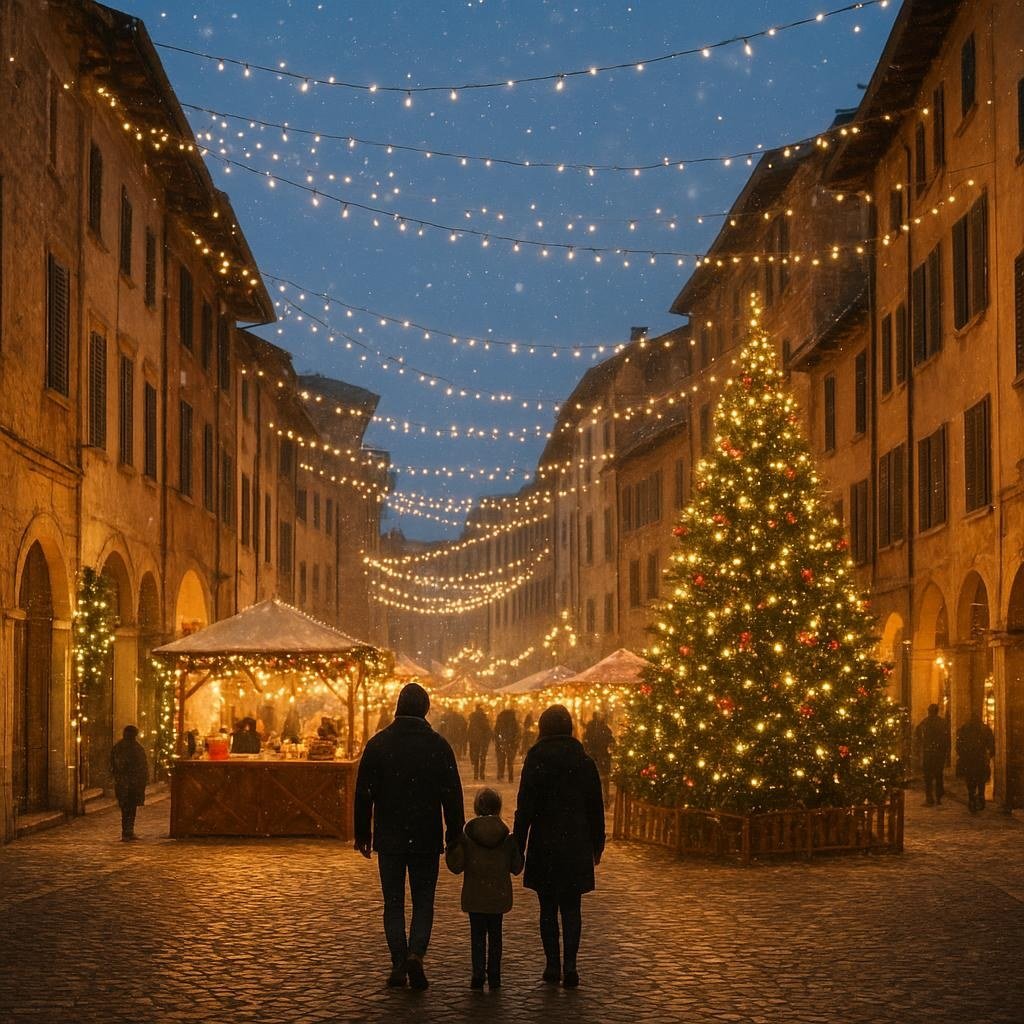 Illustrazione realistica ispirata all'evento natalizio di Eupilio (immagine non ufficiale).