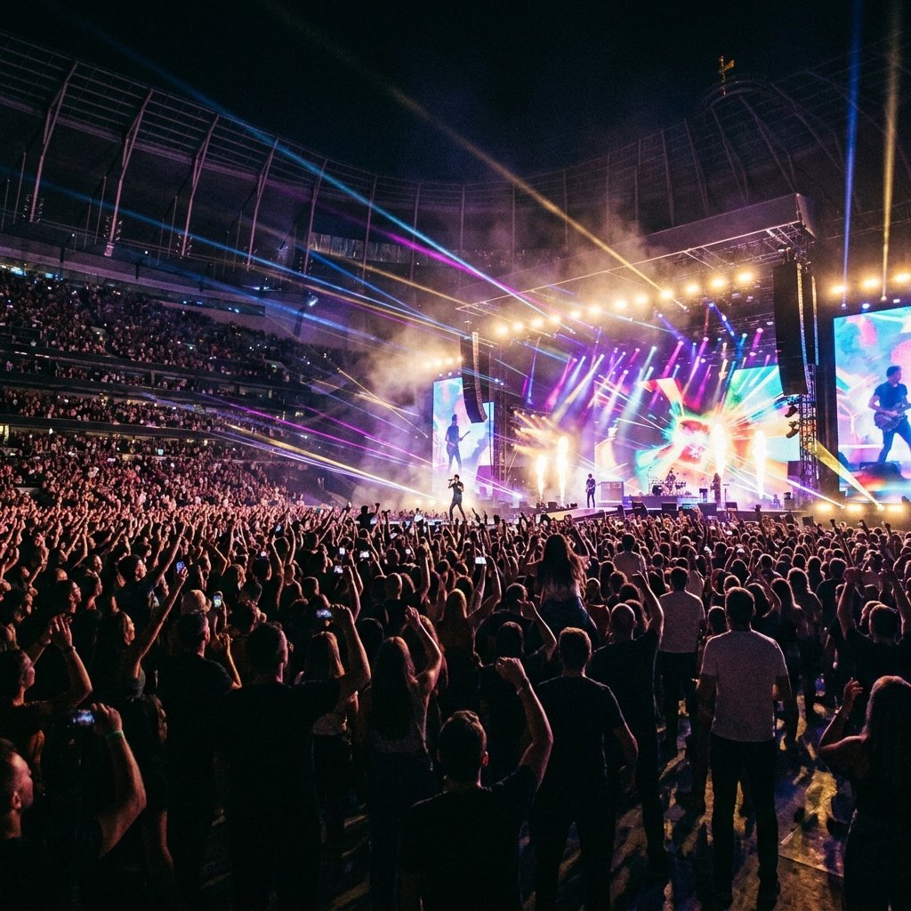 Immagine artistica di Max Pezzali live a Messina con il tour negli stadi 2026 (Concerto Max Pezzali a Messina - immagine non ufficiale)