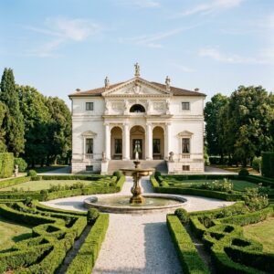Immagine artistica di Villa di Maser: percorso guidato tra il giardino storico e gli affreschi del Veronese (La Villa e il Giardino Storico - immagine non ufficiale)
