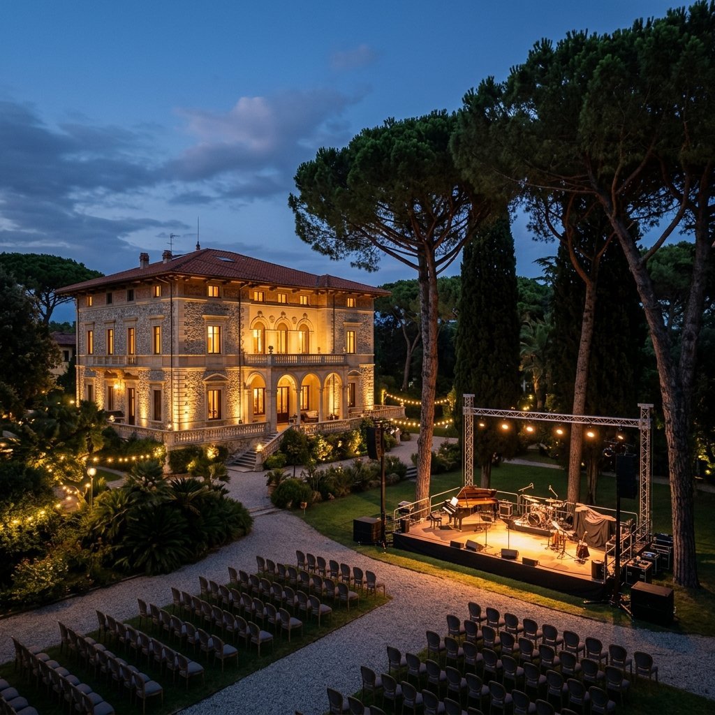 Immagine artistica di Forte dei Marmi: rassegna estiva Villa Bertelli Live (Villa Bertelli Live - immagine non ufficiale)