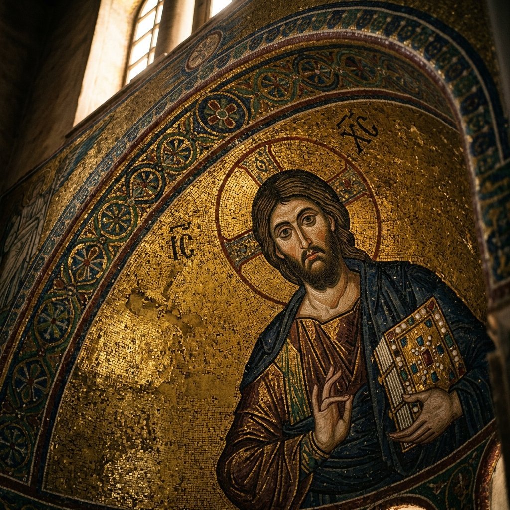 Immagine artistica di Splendori bizantini sotto le stelle a Ravenna (Mosaico di Notte - immagine non ufficiale)