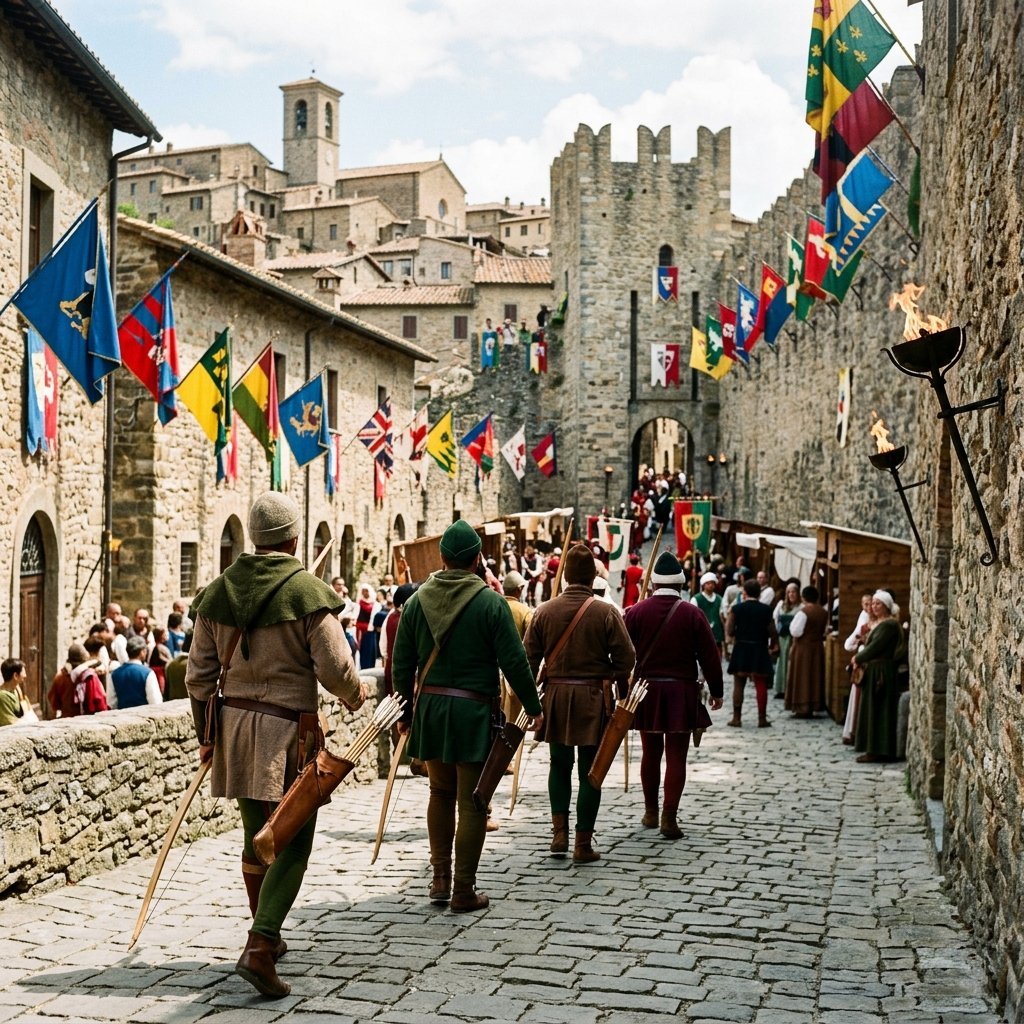 Ottava Medievale di Orte: cortei storici, sfide tra contrade e taverne tipiche (Torna a Orte la magia dell’Ottava Medievale - immagine non ufficiale)