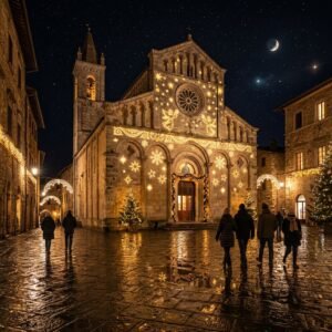 Immagine artistica di Magie di Natale a Erba: grande concerto d'archi e proiezioni luminose nel centro storico (Erba – Magie di Natale - immagine non ufficiale)