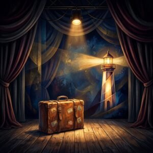 Locandina artistica rappresentativa dell'evento Partenze: La Nuova Stagione di Prosa del Teatro Kismet a Bari (PARTENZE - La Stagione 2026--27 del Teatro Kismet di Bari - immagine non ufficiale)