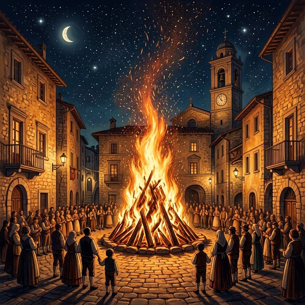 I Fuochi di Sant'Antonio Abate: La Tradizione dei Falò ad Alberona