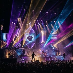 Rappresentazione artistica di La Leggenda del Rock in Scena: Il Grande Tributo Teatrale a Palermo (immagine non ufficiale)