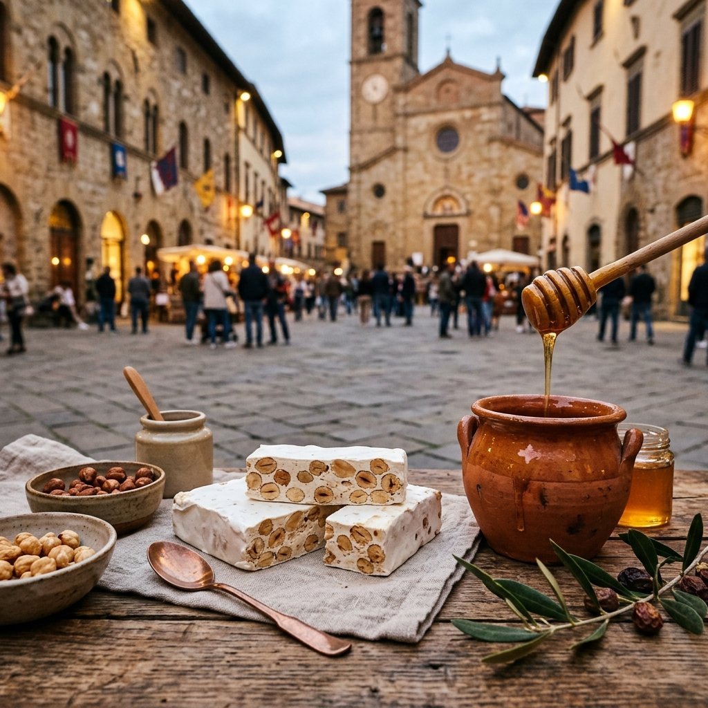 Rappresentazione artistica di Cremona celebra la Festa del Torrone 2026: oltre due settimane tra golosità e spettacoli storici (immagine non ufficiale)