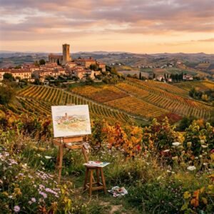 Rappresentazione artistica di Arte e cultura non stop a Montechiaro d'Asti: il borgo del Monferrato crocevia di mostre e storia (immagine non ufficiale)